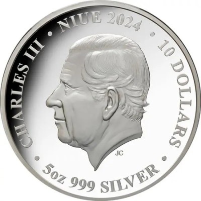 5 oz - Kolekcinė sidabro moneta "Būtybės iš gelmių