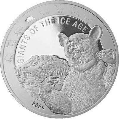 Ledynmečio milžinai - 8 oz - Sidabrinės kolekcinės monetos