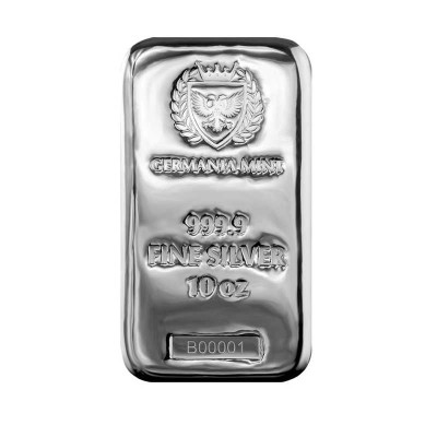 Germania Mint - 10 Oz - sidabro investicinis luitas