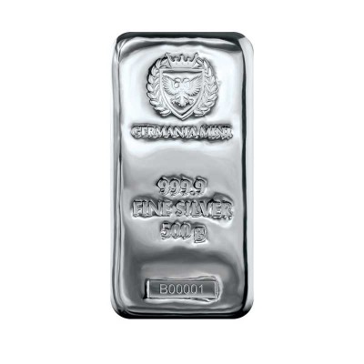 Germania Mint - 500g - investicinis sidabro luitas