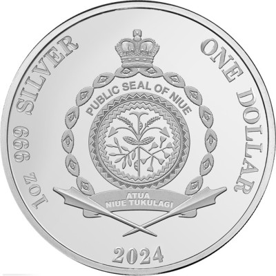Susitikimai su ateiviais - 1 oz sidabro kolekcinė moneta