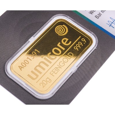 Umicore - 20g - investicinis aukso luitas