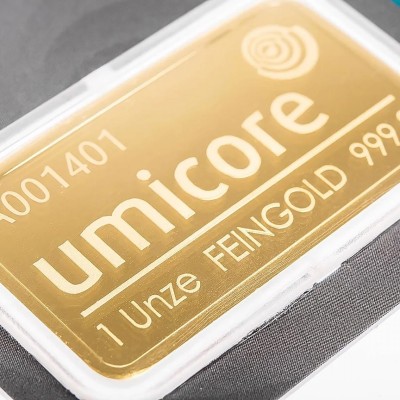 Umicore - 1 oz - investicinis aukso luitas