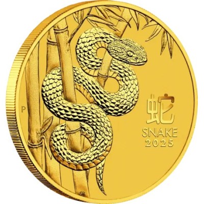Mėnulio gyvatė 2025 - 1/4 Oz - Auksinė moneta