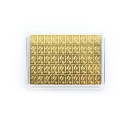 Valcambi 50 x 1g Combi bar - investicinis aukso luitas