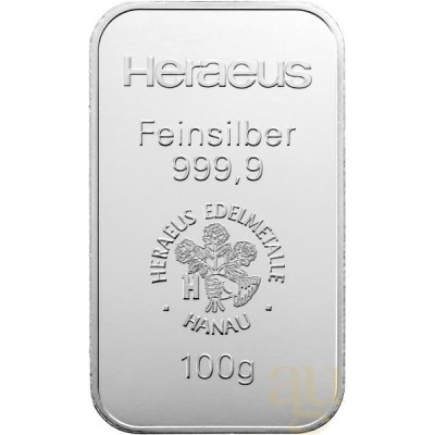 Argor-Heraeus 100 g - Investiciniai sidabro luitai