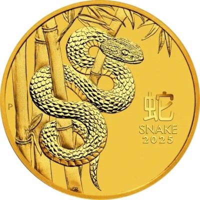 Mėnulio gyvatė 2025 - 1/10 Oz - auksinė investicinė moneta