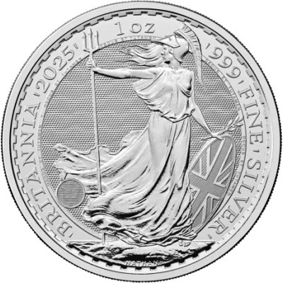 Britanija (2025) - 1 Oz - Sidabrinė investicinė moneta (pristatyta 2025 5 10)