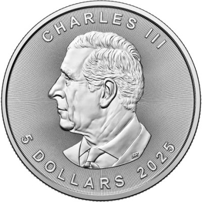 Klevo lapas (2025) - 1 oz - Sidabrinė investicinė moneta