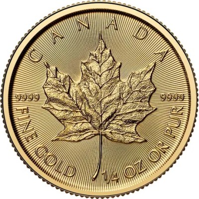 Klevo lapas (2025) - 1/4 Oz - auksinė investicinė moneta