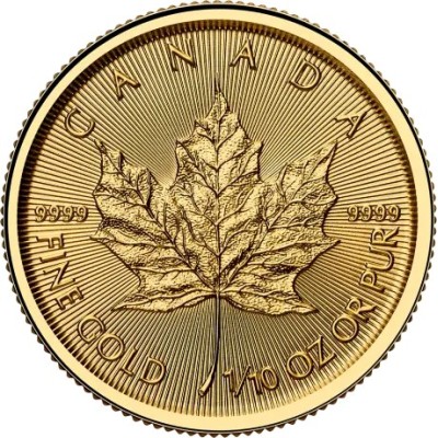 Klevo lapas (2025) - 1/10 Oz - auksinė investicinė moneta