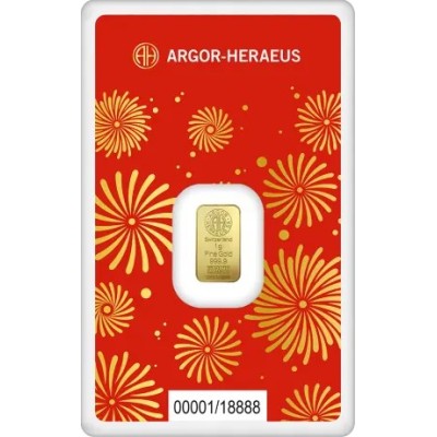 Argoras Herėjus - Gyvatės metai (2025) - 1 g - aukso luitas