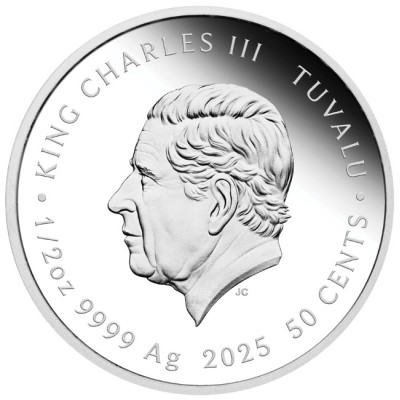 Mėnulio kūdikis gyvatė - 1/2 oz - kolekcinė sidabro moneta