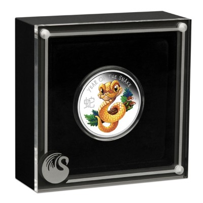 Mėnulio kūdikis gyvatė - 1/2 oz - kolekcinė sidabro moneta