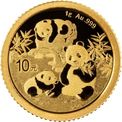 Panda (2025) - 1g - auksinė investicinė moneta