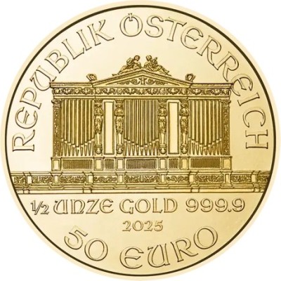 Wiener Philharmoniker (2025) - 1/2 Oz - auksinė investicinė moneta