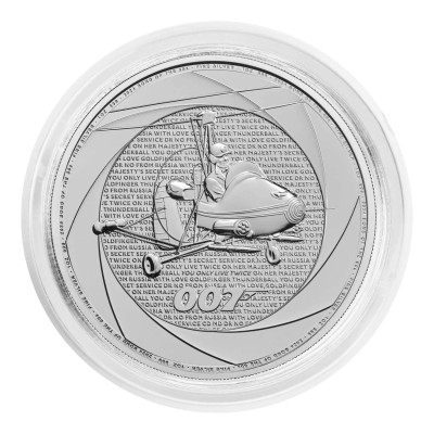 Šeši 007 dešimtmečiai (60-ieji) - Džeimsas Bondas - 1 Oz - sidabro investicinė moneta