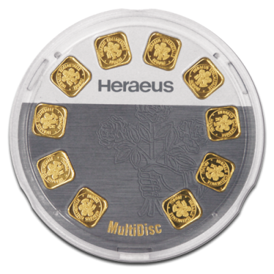 "Argor-Heraeus Goldseed" 10 x 1 g - investicinis aukso luitas