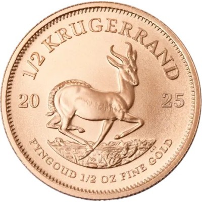 Krugerrandas (2025) - 1/2 Oz - Auksinė moneta