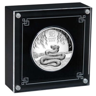 Mėnulio gyvatė - 5 oz - sidabrinė kolekcinė moneta
