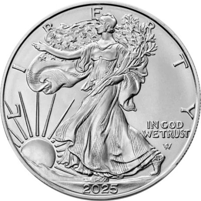 Amerikos erelis (2025) - 1 Oz - investicinė sidabro moneta