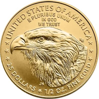 Amerikos erelis (2025 m.) - 1/2 Oz - Auksinė moneta