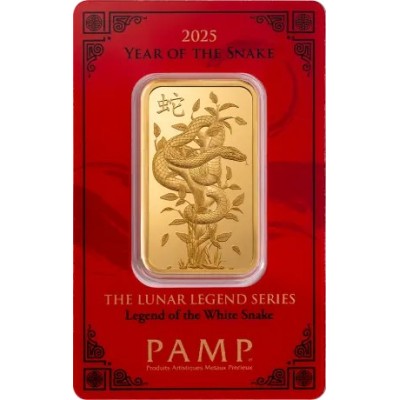 Pamp, Mėnulio legenda Baltoji gyvatė - 1 oz - Aukso luitas