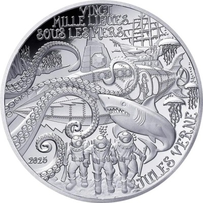 Jules Verne - 88,8g - kolekcinių monetų rinkinys