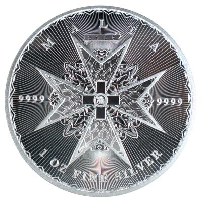 Maltos kryžius (2025) - 1 Oz - sidabro investicinė moneta