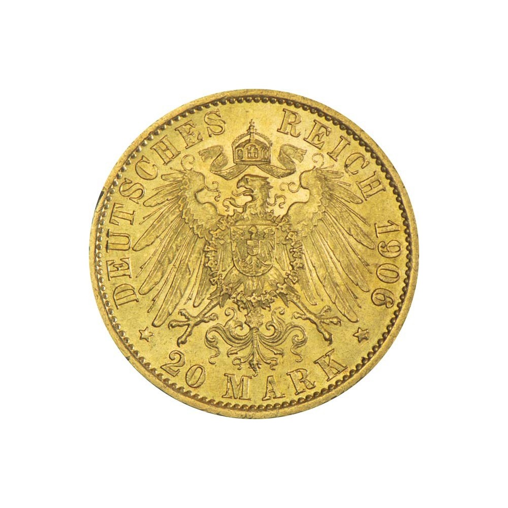 Vokietijos imperijos 20 markių - 7,96 g - auksinė investicinė moneta