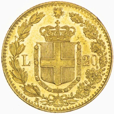 Italija 20 larių - 6,45 g - auksinė investicinė moneta