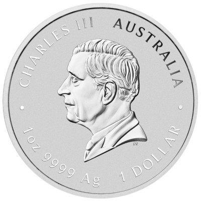 Australijos Mėnulio gyvatė - 1 oz - sidabrinė kolekcinė moneta (pristatymas 11.5.2025)