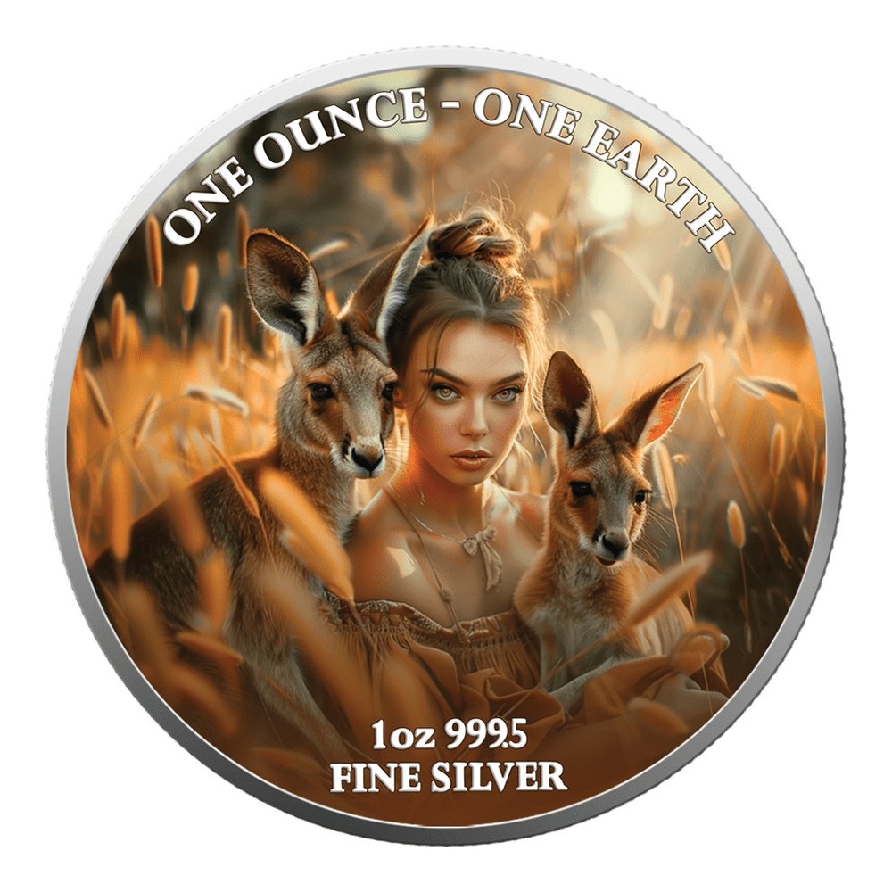 Žemė - 1 oz - Australija - Kolekcinė sidabro moneta