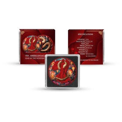 Medinė gyvatė (2025) - 1 oz - Kolekcinė sidabro moneta