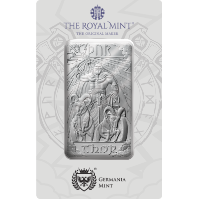 Šiaurės dievai - Thor - 10 Oz - sidabro investicinis luitas