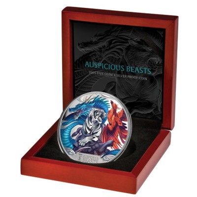 Auspicious Beasts - 5 oz - Kolekcinė sidabro moneta