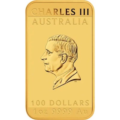 Drakonas stačiakampio formos (2025) - 1 Oz - Auksinė moneta