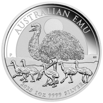 Australijos emu (2025) - 1 oz - Sidabrinė investicinė moneta