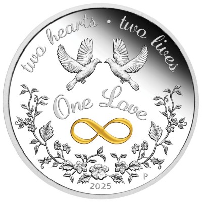 "One Love" 2025 - 1 oz - sidabrinė moneta