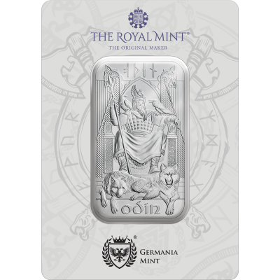 Šiaurės dievai - Odinas - 1 Oz - sidabro investicinis luitas