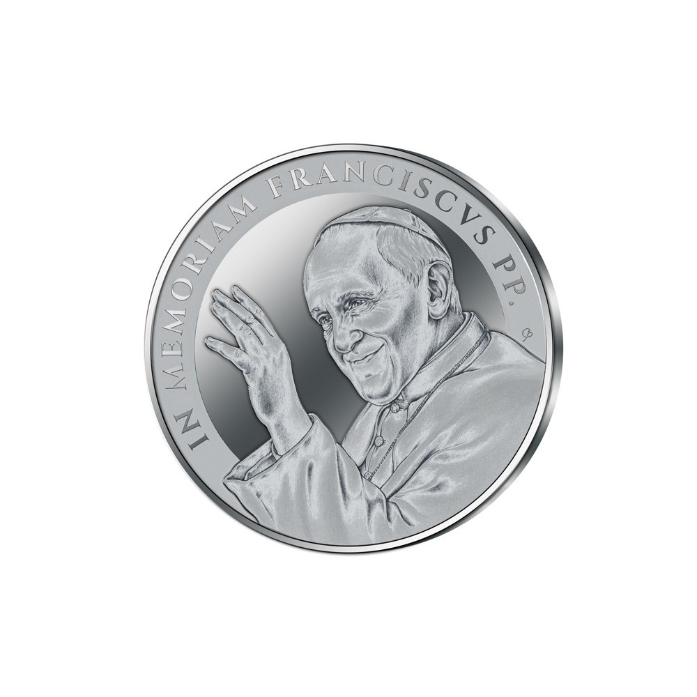 In memoriam - Popiežius Pranciškus - 1 oz - kolekcinė sidabro moneta