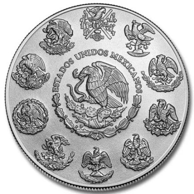 Meksika Libertad - Gamtos jėgos - Ugnis - 1 oz - Sidabrinė kolekcinė moneta