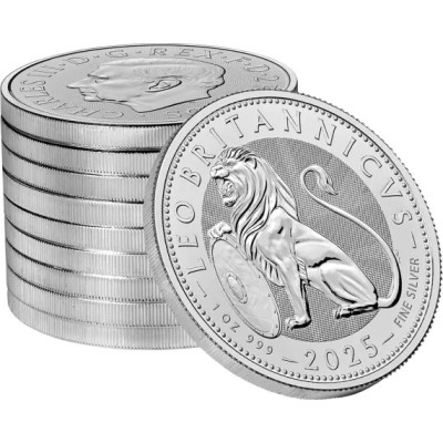 Britų liūtas (2025) - 1 Oz - Sidabrinė investicinė moneta