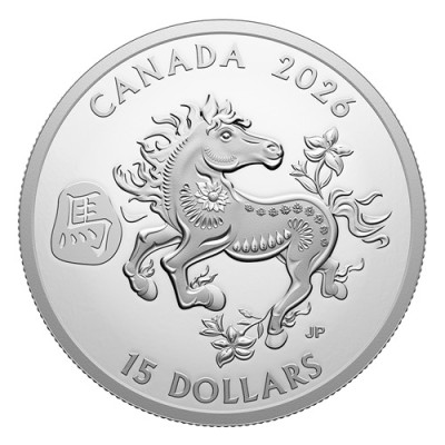 Mėnulio arklys (2026 m.) - 1 oz sidabro kolekcinė moneta