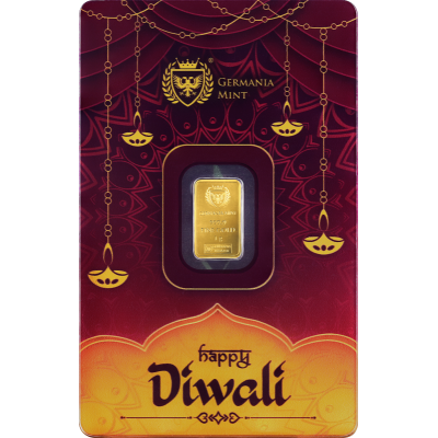 Germania Mint Diwali - 1g - investicinis aukso luitas