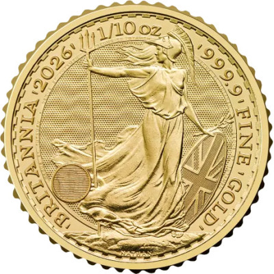 Britanija (2026) - 1/10 Oz - auksinė investicinė moneta