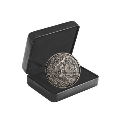 Garo lokomotyvas - 3 oz - Sidabrinė kolekcinė moneta