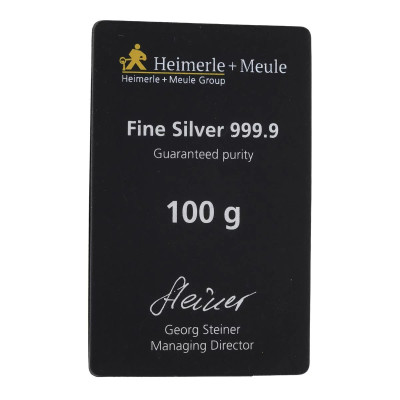 Heimerle + Meule - 100 g - sidabro investicinis luitas