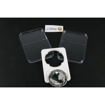 Plastový držák na minci o průměru 38-40mm