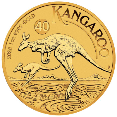Australijos kengūra (2026 m.) - 1 oz - Auksinė moneta